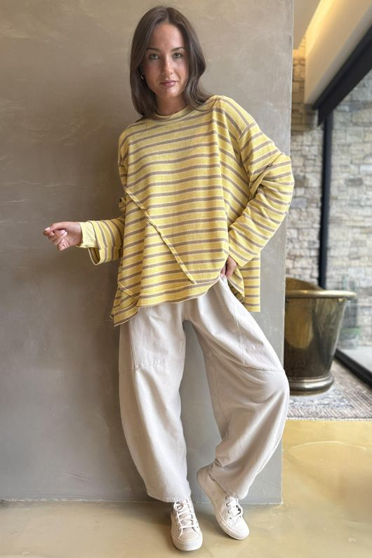 Camber Sand Knit Custard & Mocha